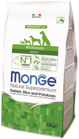Sausā suņu barība Monge Speciality Line Adult with Rabbit Rice and Potatoes, 2.5 kg