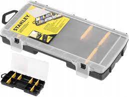 Tööriistakast Stanley STST81679-1, 230 mm x 120 mm x 35 mm, läbipaistev/must