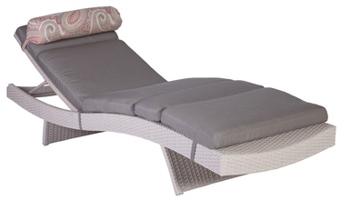 Шезлонг Garden4you Stella, белый/песочный, 200 см x 65.5 см x 33 см