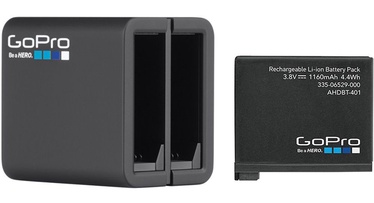 GoPro AHBBP-401 Dual Hero 4 Battery Charger + Battery for Hero 4