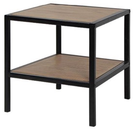 Kavos staliukas Home4you Seaford Brown, 800x800x450 mm