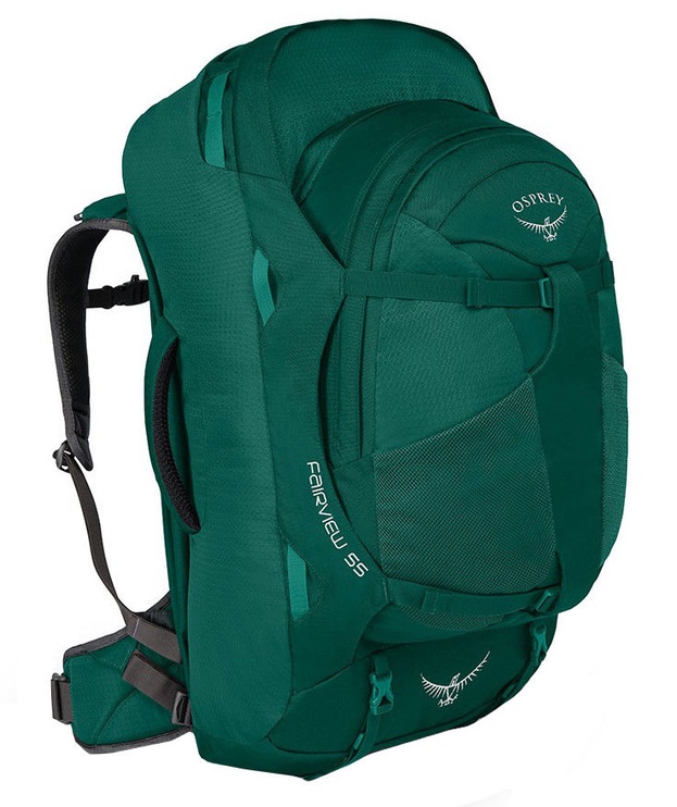 Туристический рюкзак Osprey Fairview 55, зеленый, 55 л