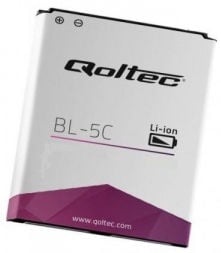 Аккумулятор для телефона Qoltec For Nokia BL-5C, Li-ion, 1020 мАч
