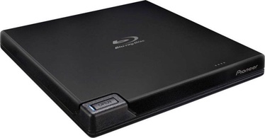 Blu-Ray Pioneer BDR-XD07TB External BD Writer Black, 280 g, melna