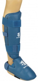 Ceļgalu un pēdas aizsargs Matsuru Karate Shin Foot Protector XL Blue