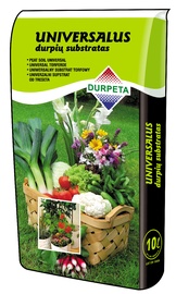 Торфяной субстрат для овощей/для уличных цветов Durpeta, 10 л