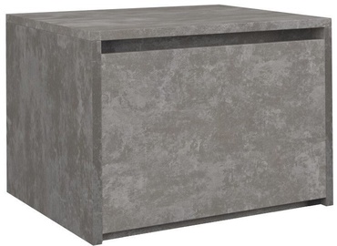 Naktsgaldiņš Top E Shop K1 Karo, pelēka, 45x38x34 cm