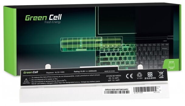 Sülearvutiaku Green cell Laptop Battery For Asus Eee-PC 4400mAh