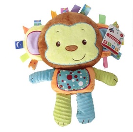 Askato Cuddly Toy With Rattle And Pipe Monkey 104393