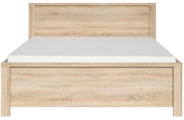 Black Red White Kaspian Bed 160x200cm Sonoma Oak