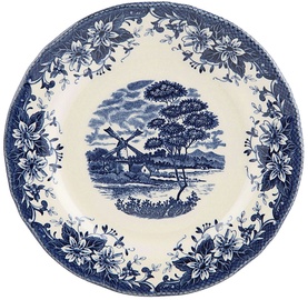 Claytan Windmill Soup Plate 20.3cm Blue