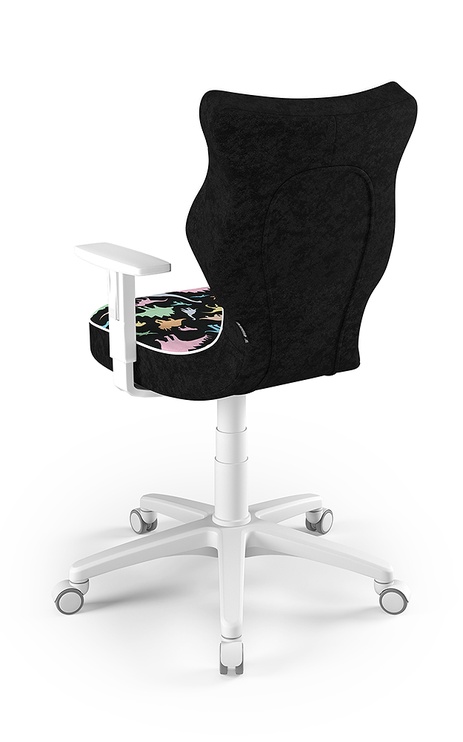 Vaikiška kėdė su ratukais Duo ST30, balta/juoda/pilka/violetinė, 37.5 cm x 100 cm