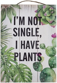 Home4you Wooden Printed Picture Country 25x35cm Plants 83765