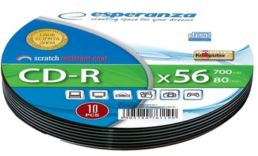 Esperanza 2003 CD-R 52X 700MB 10 Pack Soft Pack