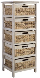 Home4you Shelf Cordelia 5pcs Antique White 83684