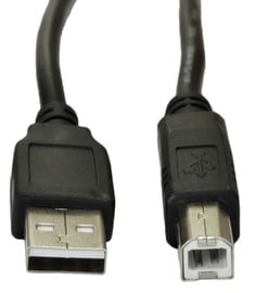 Vads Akyga USB 2.0 A male, USB 2.0 B male, 5 m, melna