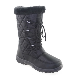 Снежные ботинки женские D49-4Y107, с голенищем, c подкладкой, черный, 38 размер