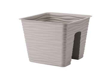 Цветочный горшок Form Plastic 4450-055, пластик, Ø 27 см, серый