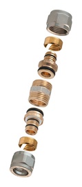 SAVIENOJUMS IZJAUCAMS 1440E 18X18FF PAŠ (TDM BRASS)