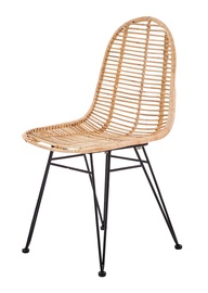 Valgomojo kėdė K337, ruda, 44 cm x 55 cm x 90 cm