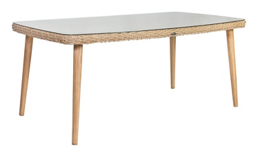 Home4you Retro Garden Table Natural Rattan