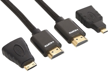 Sandberg Adapter Cable HDMI/HDMI-mini to HDMI/HDMI-micro Black 2m