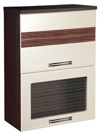 DaVita Rio 16.08 Kitchen Upper Cabinet Wenge Oak/Pearl
