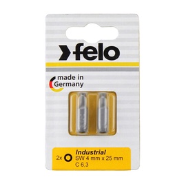 Набор насадок Felo Screwdriver Bit Set SW4x25mm 2pcs