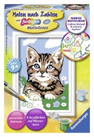 Ravensburger Painting By Numbers Faithful Kitten 296897