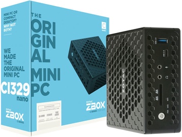 Стационарный компьютер Zotac ZBox CI329 Nano Mini-PC Barebone RBZOTPIIZBCI341, Celeron®, Intel® UHD Graphics 600