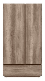 Skapis Black Red White Anticca 2D1S Monument Oak, 108x61.5x205.5 cm