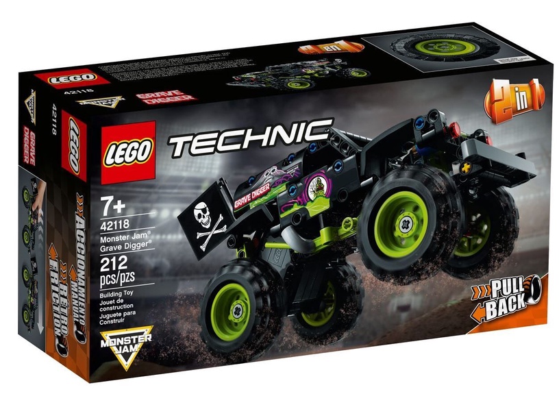 Konstruktor LEGO Technic Monster Jam® Grave Digger® 42118, 212 tk