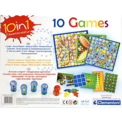 Stalo žaidimas Clementoni Young Learners 10 Games in 1 60482