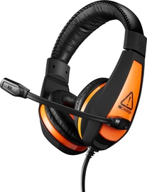Ausinės Canyon CND-SGHS1 Lightweight Comfortable Gaming Headset Black/Orange