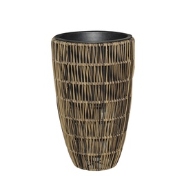 Puķu pods Home4you Wicker Flowerpot D30x48cm Brown