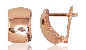 Diamond Sky 14K Red Gold Earrings Classic XVII