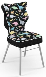 Детский стул Entelo Solo Size 4 ST30 Black/Dinosaurs, 370x340x775 мм