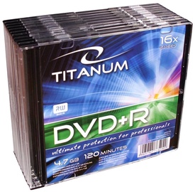 Esperanza 1291 Titanum DVD+R 16x 4.7GB Slim Jewel Case 10pcs
