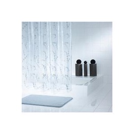 Vonios užuolaida Ridder Silver 32377, balta/pilka, 200 cm x 180 cm