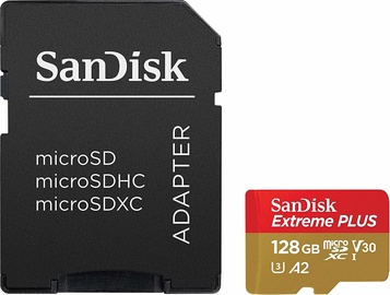 Карта памяти SanDisk Extreme Plus microSDXC 128GB + Adapter