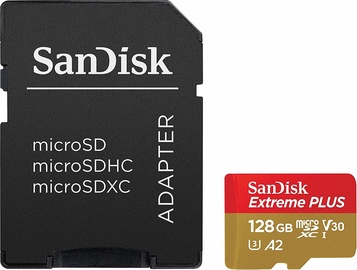 SanDisk Extreme Plus microSDXC 128GB + Adapter