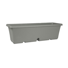 Puķu pods Domoletti TBTISB50-125, plastmasa, 50 cm, Ø 17 cm, pelēka