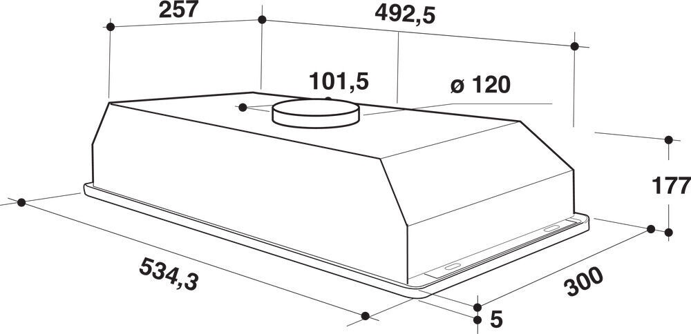 Įmontuojamas gartraukis Whirlpool WCT64FLSX, nerūdijančiojo plieno -  Senukai.lt