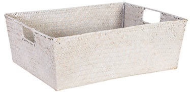 Home4you Basket 2 Petra 37x28x14cm White