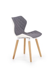 Valgomojo kėdė K277, balta/pilka, 51 cm x 48 cm x 76 cm