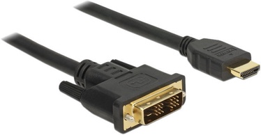 Adapter Delock DVI 18+1 Male to HDMI-A Male 1m Black
