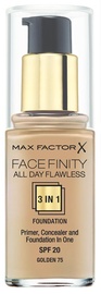 Tonuojantis kremas Max Factor Face Finity All Day Flawless 3in1 75, 30 ml