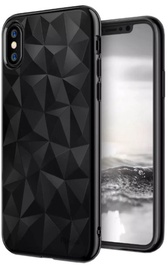 Blun 3D Prism Shape Back Case For Samsung Galaxy J3 J330 Black