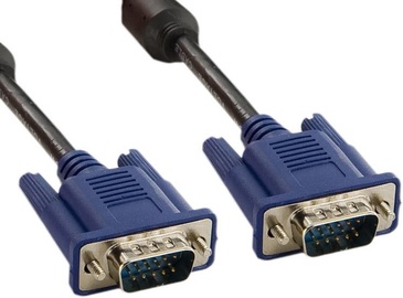 4World Monitor Cable SVGA D-Sub Ferrite 10m Black
