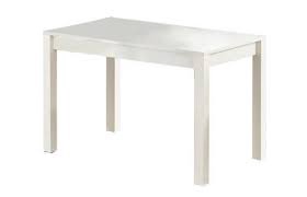 Pusdienu galds Ksawery, balta, 120 cm x 68 cm x 76 cm